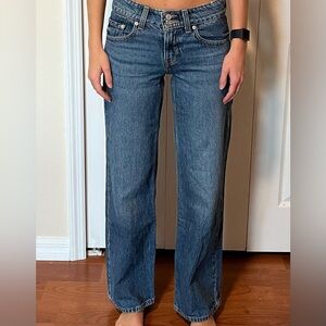 Levi's Classic Blue “superlow” Straight Leg Jeans